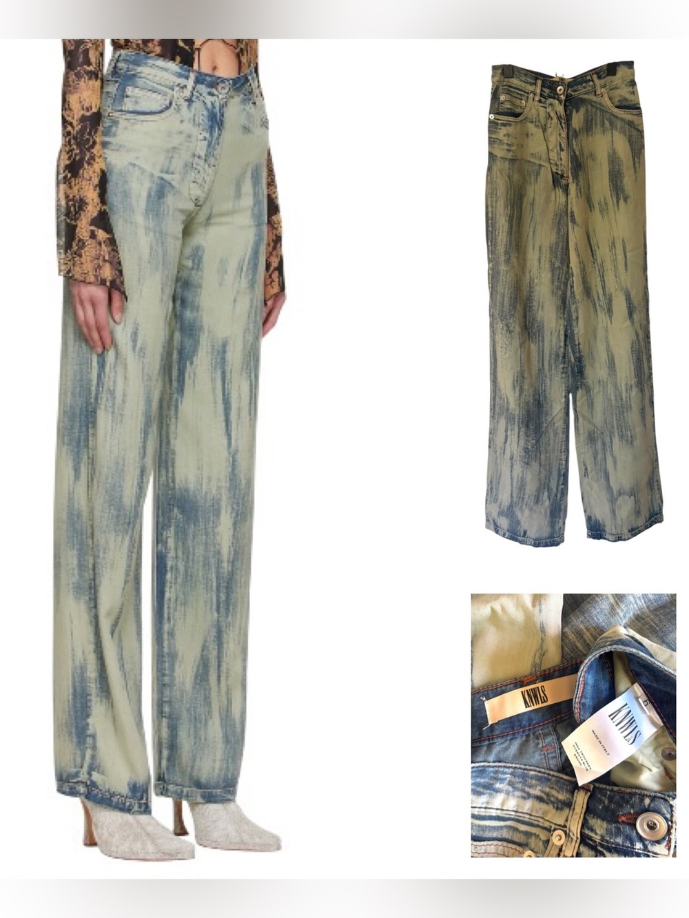 KNWLS Blue Tencel Overdyed Jeans
